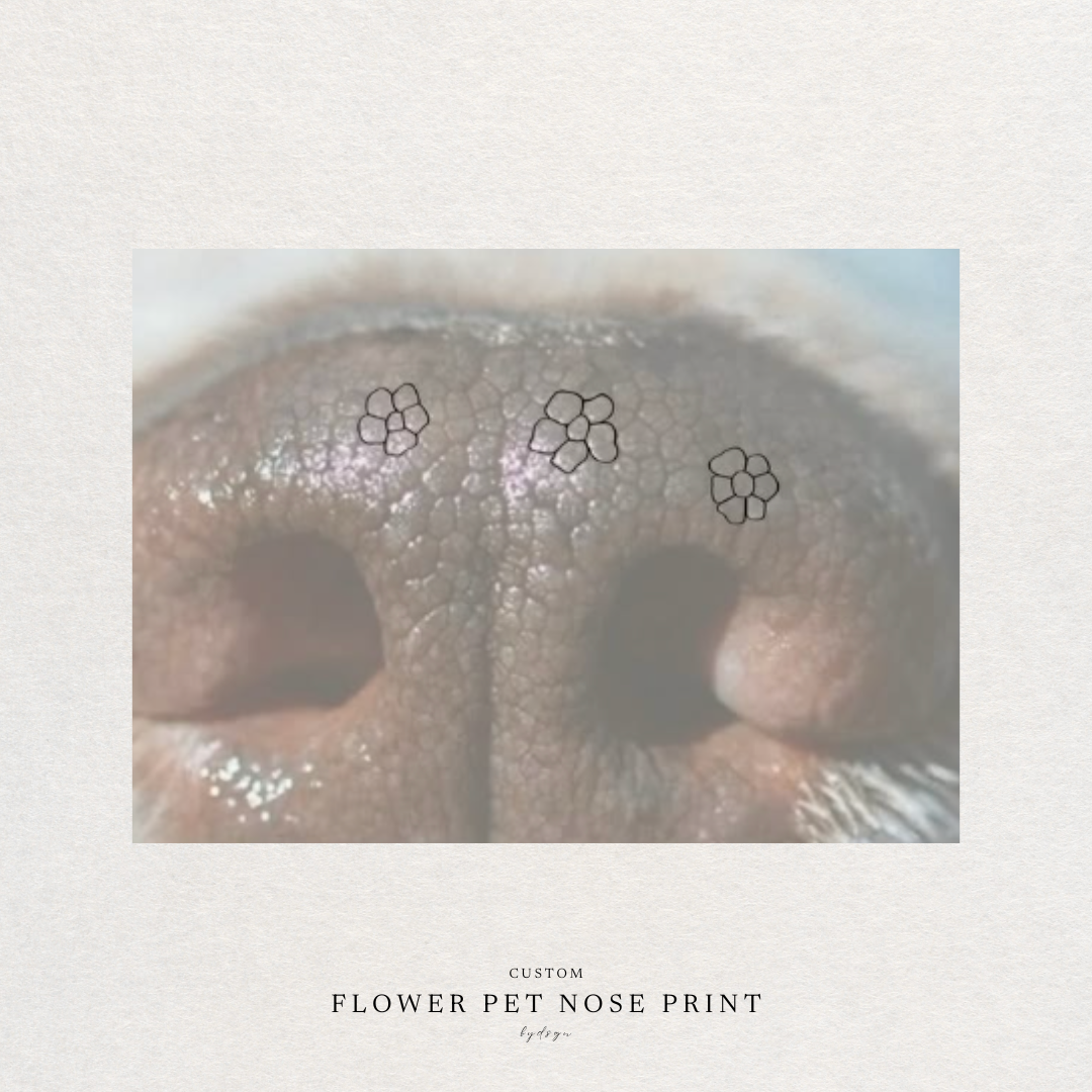 Pet Nose Print Flower Design I Boop-quet